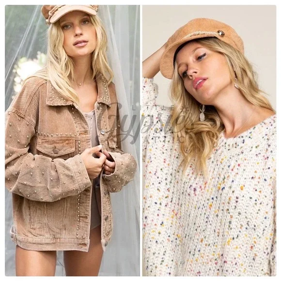 POL Newsboy Must Have Corduroy Hat - Picture 4 of 12